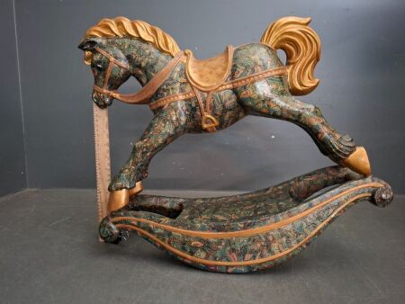 Beautiful Ceramic Painted Rocking Horse