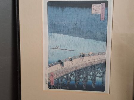 Asian Walk in the Rain Print