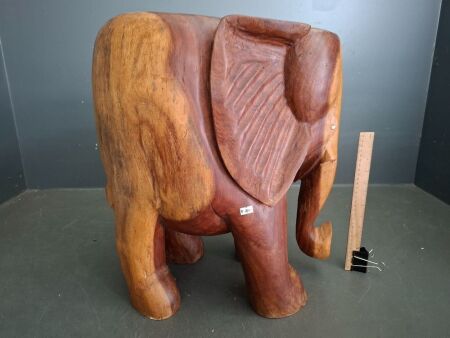 Solid teak Elephant side table hand carved
