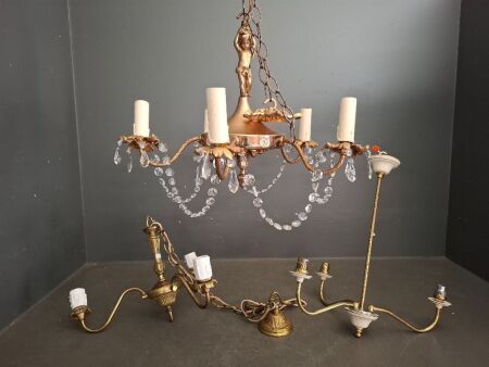 3 x Vintage Light Chandeliers