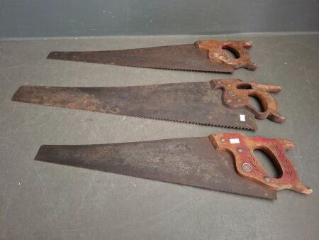 2 x Diston Saws and 1 x Sheffield