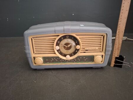Vintage 1960s Hotpoint Radio and Clock