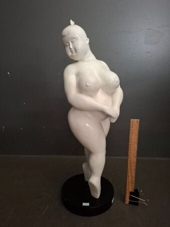 Asian Plastic Bisque Sculpture&nbsp;