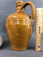 Vintage Dr. Nelson's Inhaler, Salt Glazed French Rum Flagon, Vintage English Tea Pot - 2