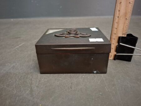 Royal Artillery Crested Brass Table Box