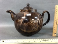 Vintage Dr. Nelson's Inhaler, Salt Glazed French Rum Flagon, Vintage English Tea Pot - 7
