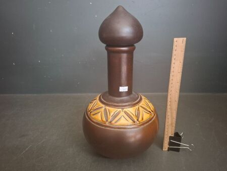 Vintage Beit Hayotser Israel Ceramic Lidded Art Vase&nbsp;