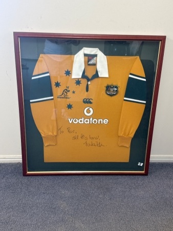 Signed Wallabies Jersey Framed