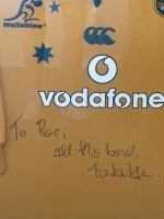 Signed Wallabies Jersey Framed - 2