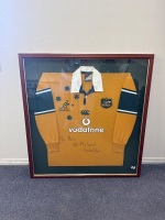Signed Wallabies Jersey Framed - 3