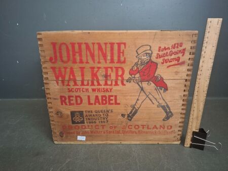 Johnny Walker Red Label Wooden Crate