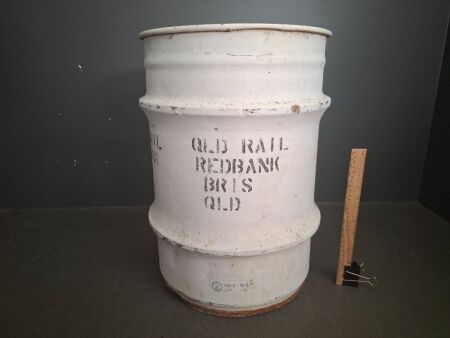 QLD Rail Redbank Metal Drum
