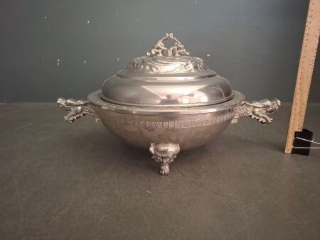 Vintage Large Chinese Serving Dish with Lid&nbsp;