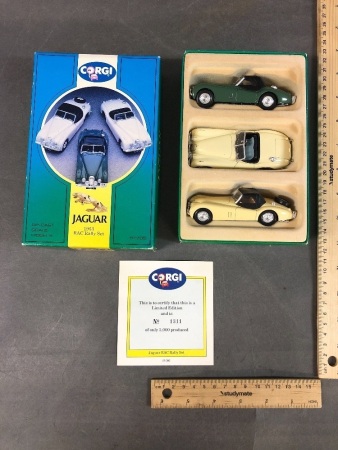 New in Box Jaguar 1953 RAC Rally Set of 3 1:43 Scale Die Cast Cars