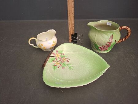 Carlton Wear Jug and Dish + Handpainted Grafton Jug&nbsp;