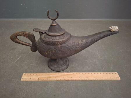Brass Oil Candle Aladdin Lamp