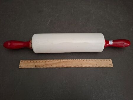 Vintage Nutbrown Ceramic Rolling Pin