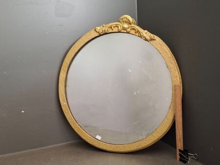 Round Ornate Mirror