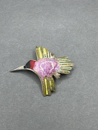 Vintage Humming Bird Brooch - Marked Peru 925