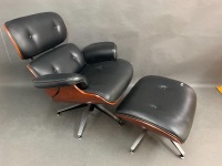 Mid-Century Eames Style Chair & Foot Stool