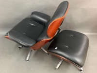 Mid-Century Eames Style Chair & Foot Stool - 2