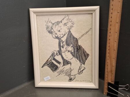 Norman Lindsays Bunyip Blue gum Print