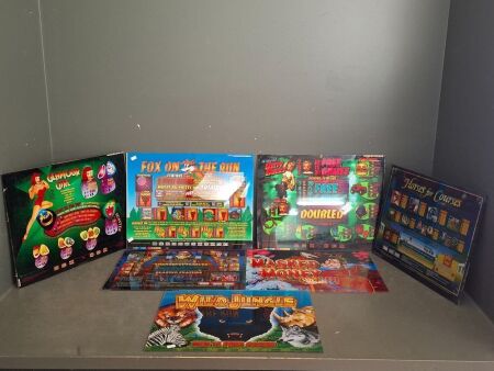 7 Gaming Machine Back Light Game Rule Signs