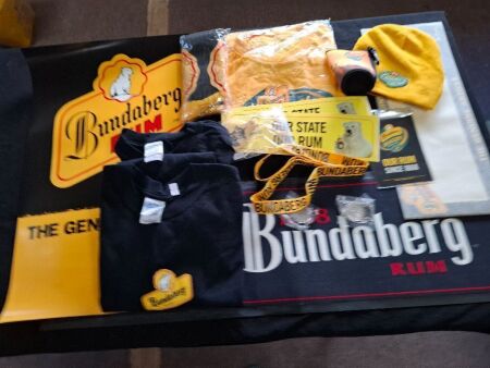 Mixed Bundaberg Rum and Vintage Rugby Series Merchandise Pack&nbsp;