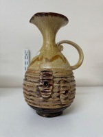 Mid Century Brown Ceramic Jug
