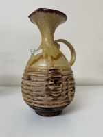 Mid Century Brown Ceramic Jug - 3