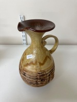 Mid Century Brown Ceramic Jug - 4