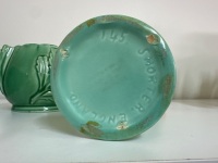 5x Blue and Green Ceramic Decor Items - 6