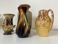 Lot of West Germany Brown Pottery - 3