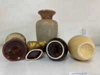 Lot of West Germany Brown Pottery - 5