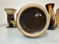 Lot of West Germany Brown Pottery - 6