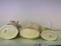 3x Iridescent Multi Coloured Bird Vases - 4