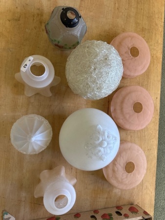 9x Vintage Lamp Shades