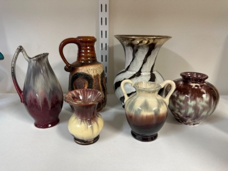 Collection of West Germany Vases and Jugs