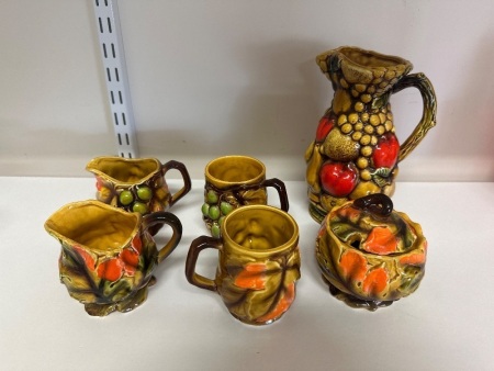 Art Deco Floral Themed Set
