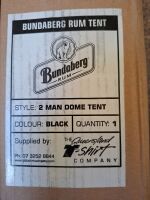 Bundaberg Rum 2 Man Dome Tent - 2
