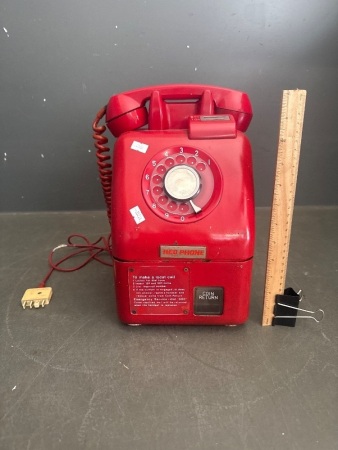 Vintage Red Payphone