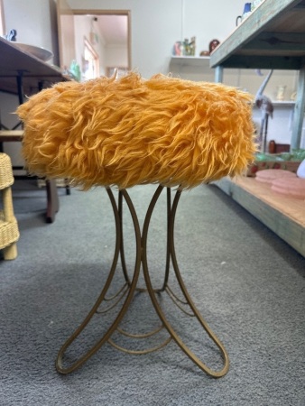 Retro Style Fluffy Stool