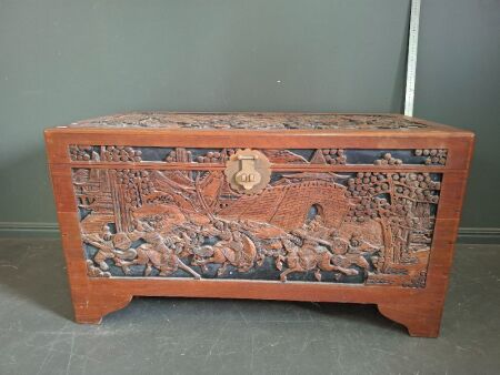 Large Chinese Wooden Camphor