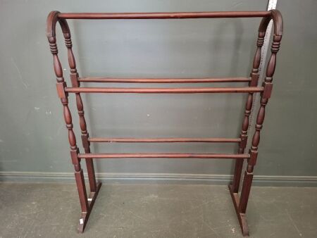 Vintage Wooden Towel Rack