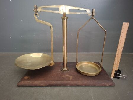 Vintage Set of Brass Scales
