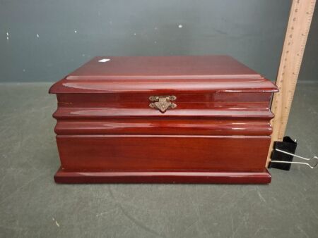 Mid Century Wooden Jewellery Box