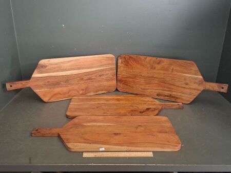 4x Wooden Chopping Boards