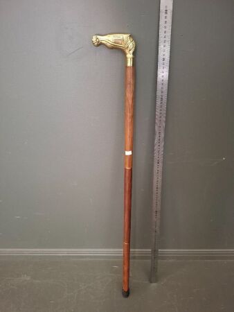 Brass Handled Walking Stick
