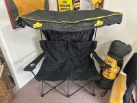 Folding Bundaberg Rum Bench Camp Chair with Cover - 2