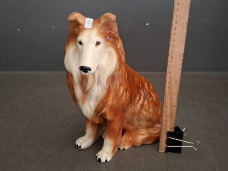 Vintage Melba Collie Dog Ceramic Figurine